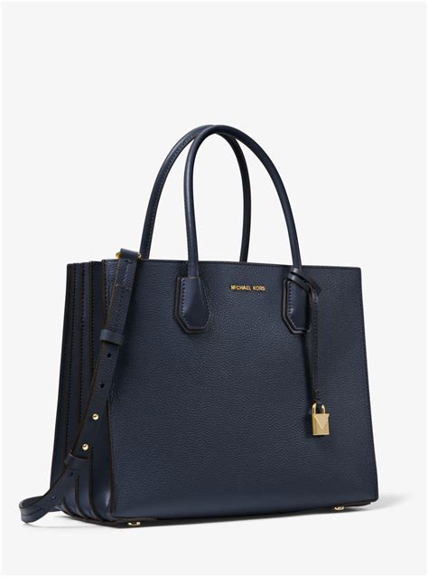 michael michael kors mercer grommeted leather tote|michael kors mercer large tote.